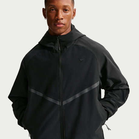 NIKE - Tech Shori Knit Windrunner Fz Jacket Erkek Siyah Ceket