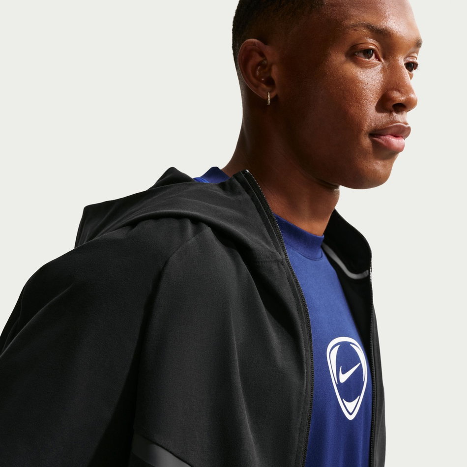 Tech Shori Knit Windrunner Fz Jacket Erkek Siyah Ceket