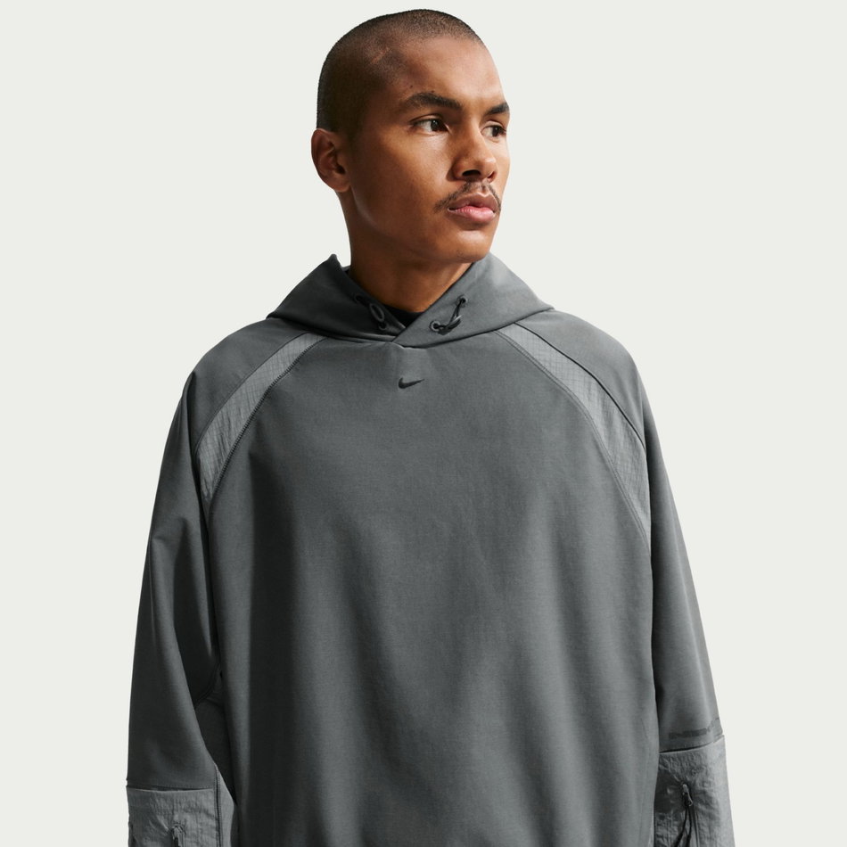 Tech Shori Mm Utility Hoodie Erkek Gri Sweatshirt