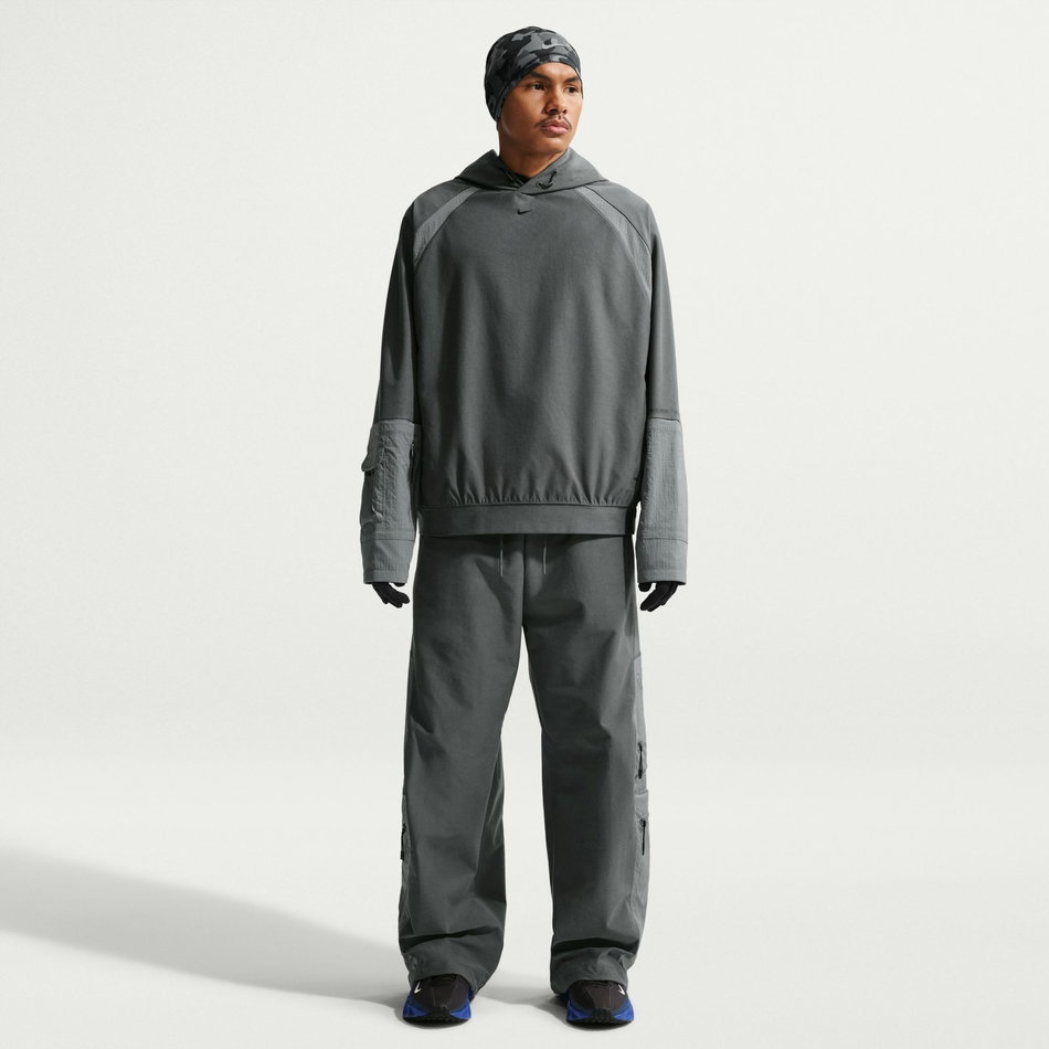 Tech Shori Mm Utility Hoodie Erkek Gri Sweatshirt