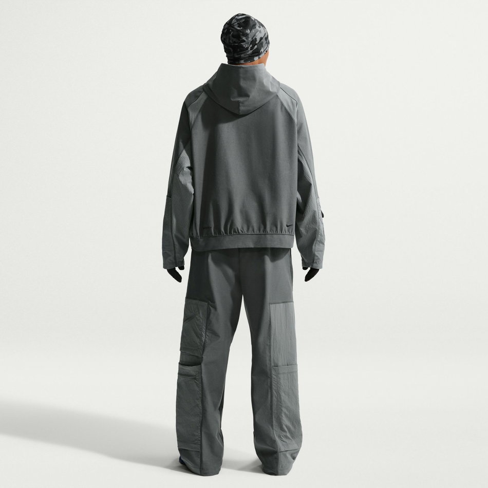 Tech Shori Mm Utility Hoodie Erkek Gri Sweatshirt
