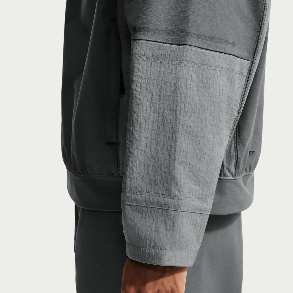 Tech Shori Mm Utility Hoodie Erkek Gri Sweatshirt