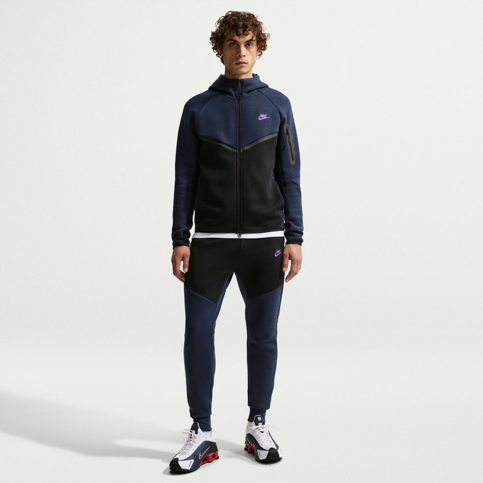 Tech Fleece Fz Windrunner Hoodie Erkek Mavi Sweatshirt