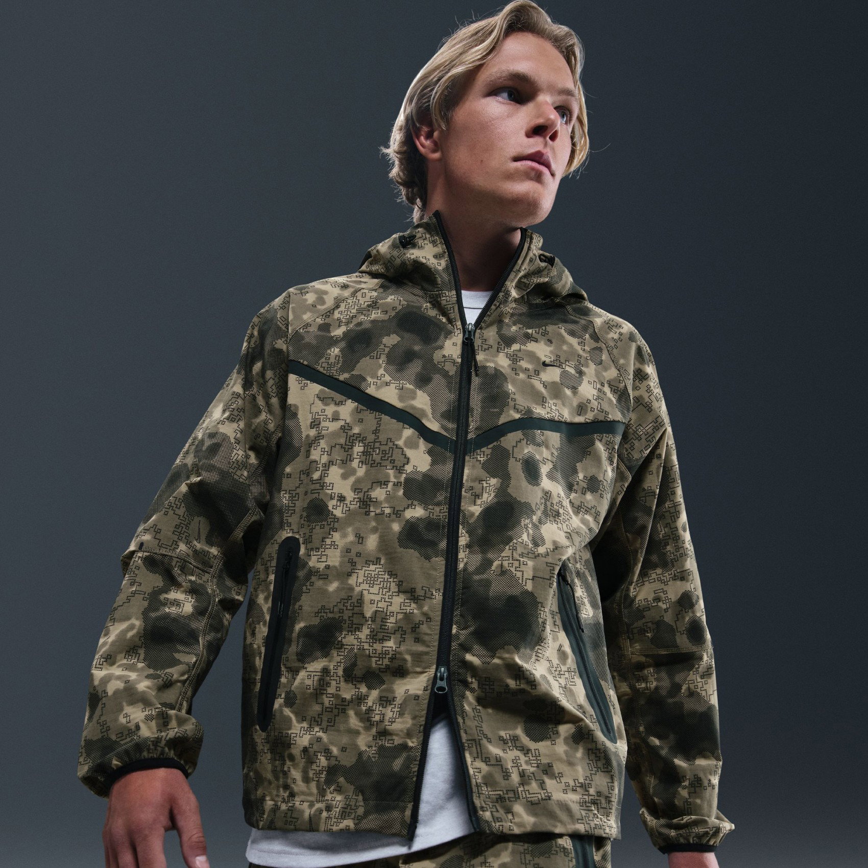 『TEN BAMB JKT M CAMO』 Nike Tech Woven Camo Jacket AOP Erkek Ceket HV0979-210