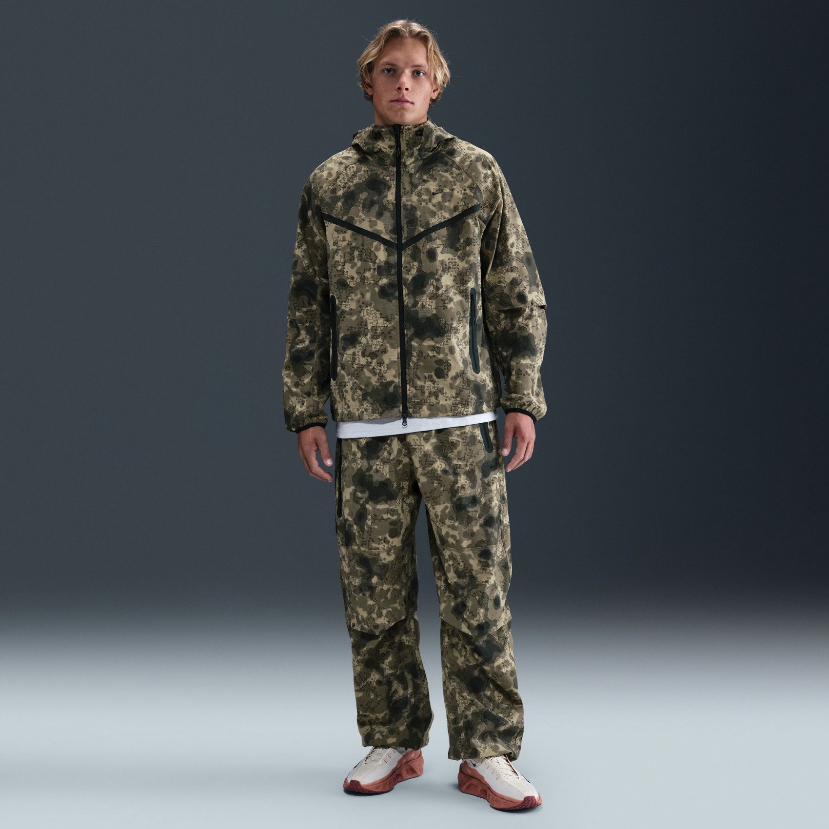 Nike Tech Woven Camo Jacket AOP Erkek Ceket HV0979-210