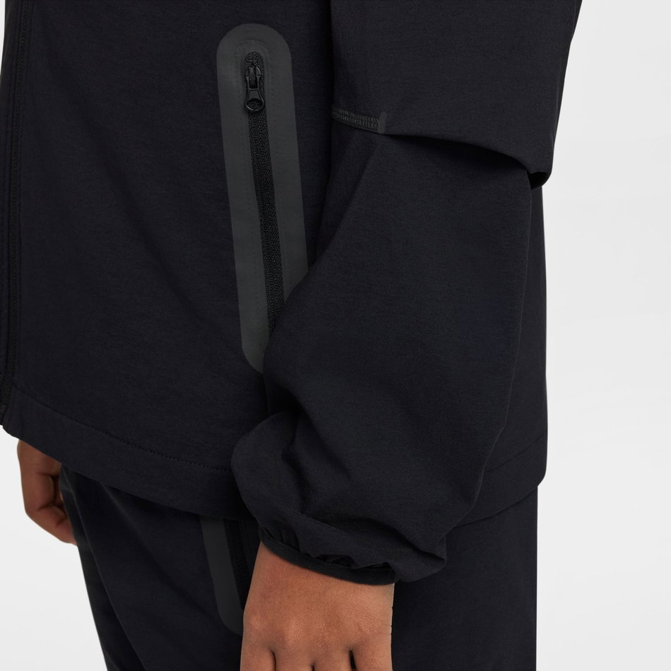 Tech Woven Fz Jacket Çocuk Siyah Sweatshirt