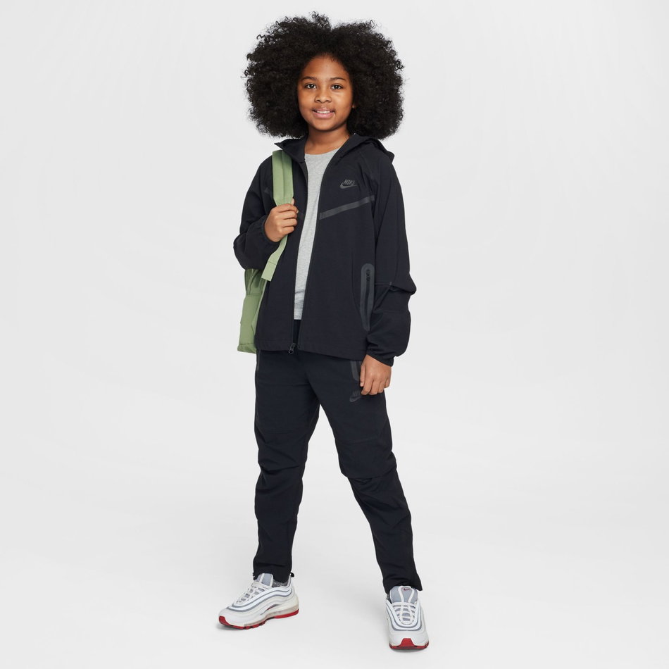 Tech Woven Fz Jacket Çocuk Siyah Sweatshirt