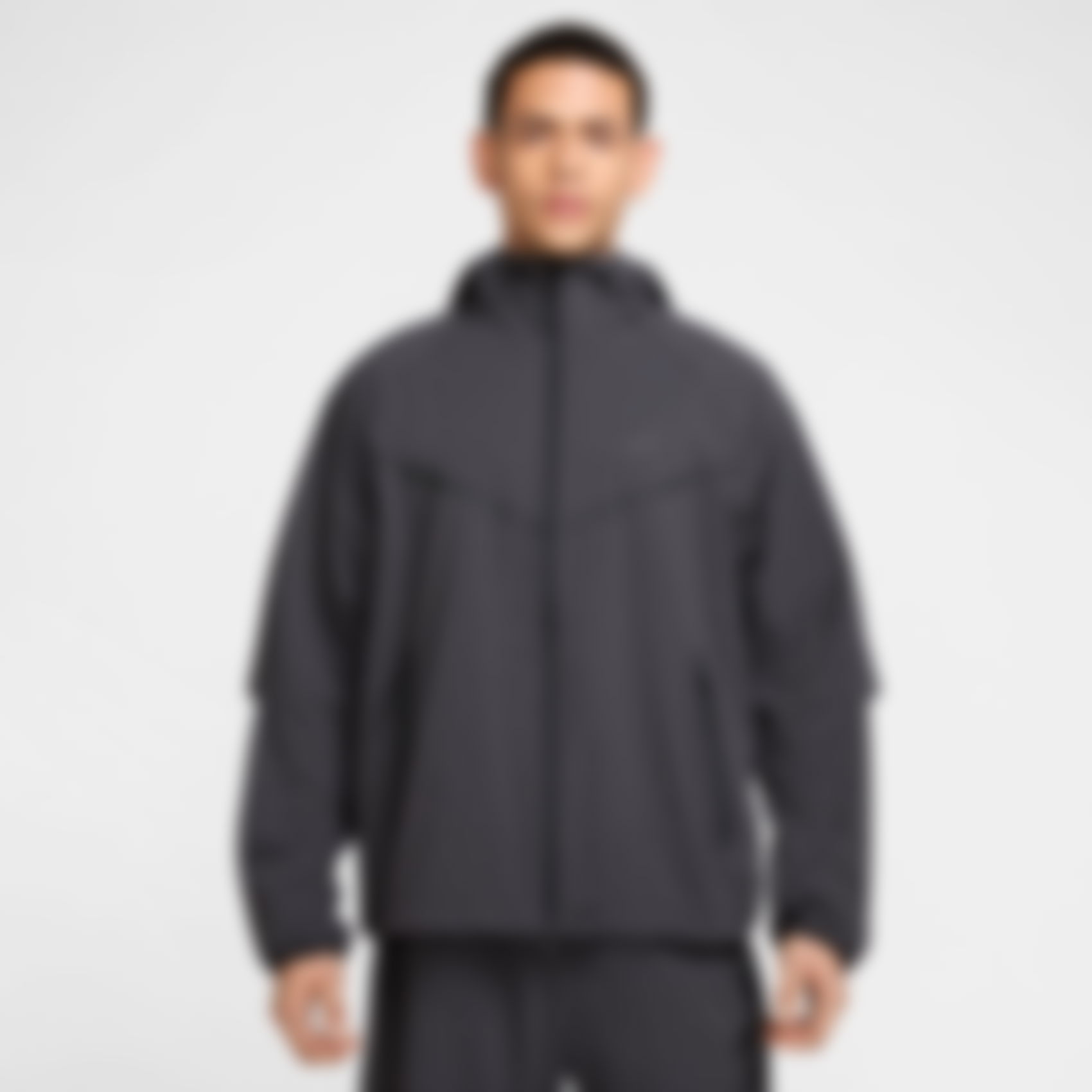 NIKE - Tech Woven Windrunner FZ Jacket Erkek Gri Ceket