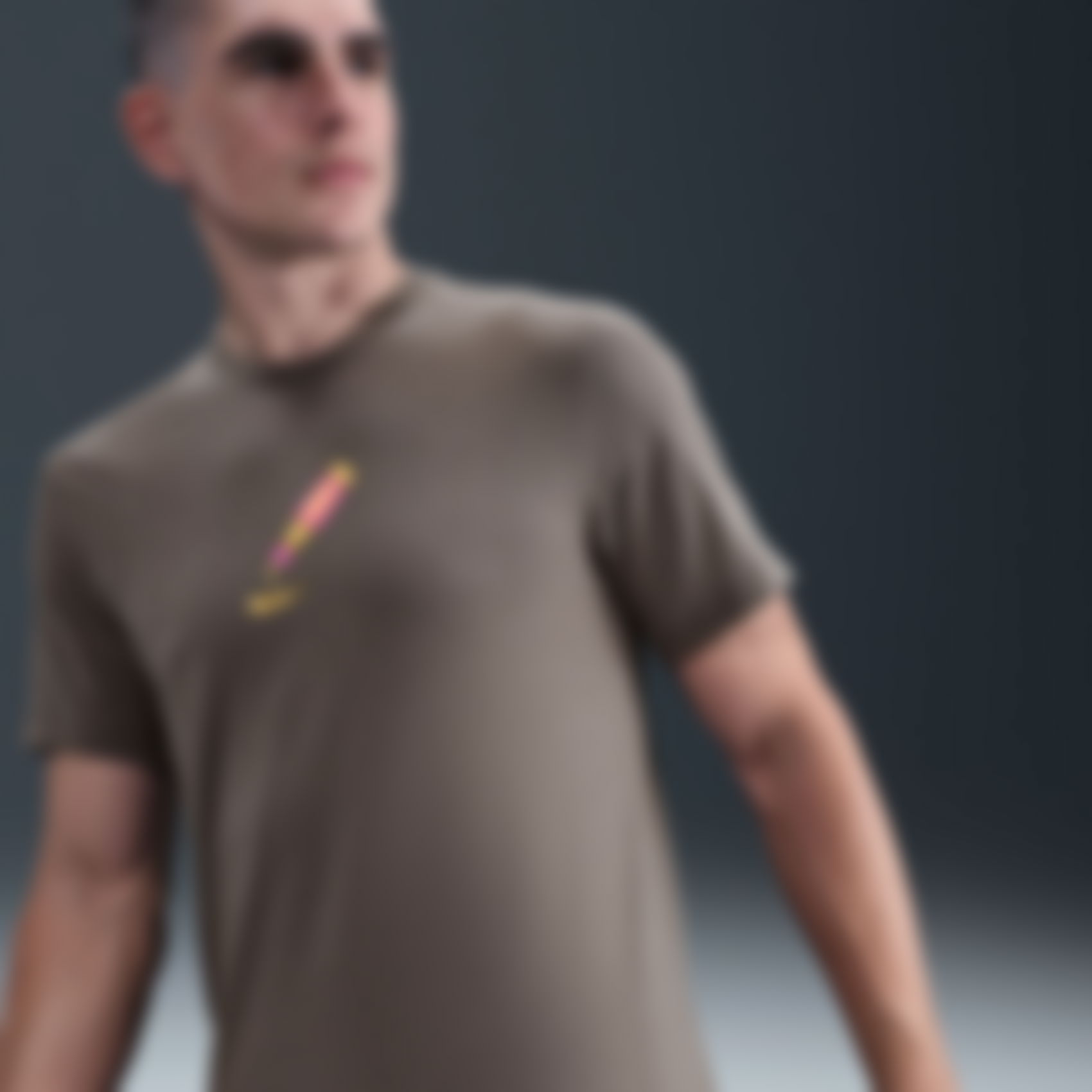 NIKE - Tee BB OC 2 Erkek Kahverengi Tişört