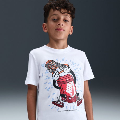 NIKE - Tee Boxy Dunk Çocuk Beyaz Tişört