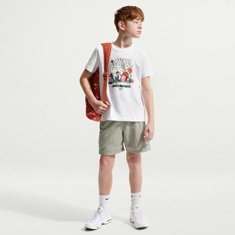 NIKE - Tee Boxy Rest Çocuk Beyaz Tişört (1)