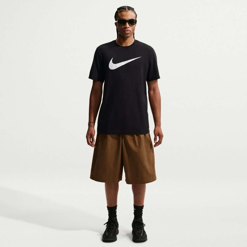 Tee Icon Swoosh Erkek Siyah Tişört