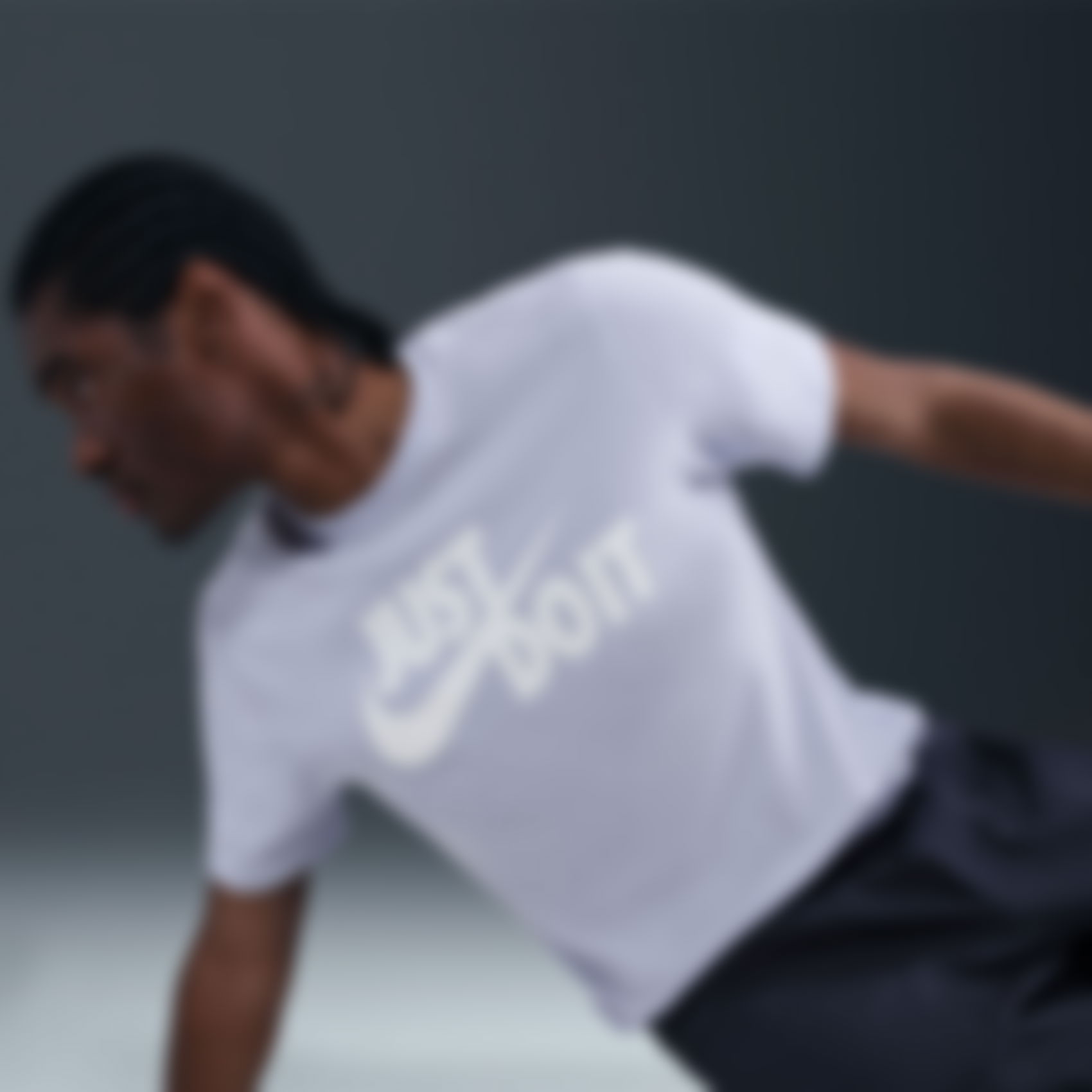 NIKE - Tee Just Do It Swoosh Erkek Gri Tişört