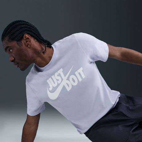 NIKE - Tee Just Do It Swoosh Erkek Gri Tişört