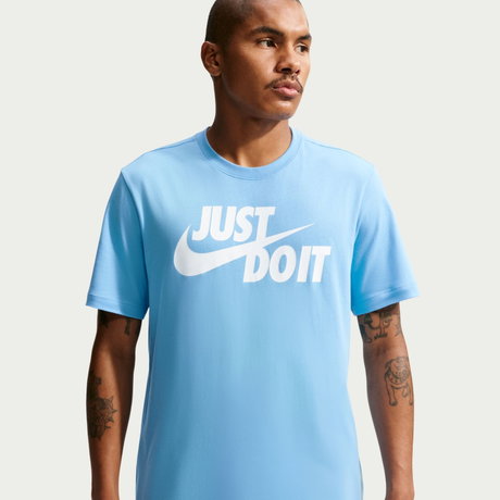 NIKE - Tee Just Do It Swoosh Erkek Mavi Tişört