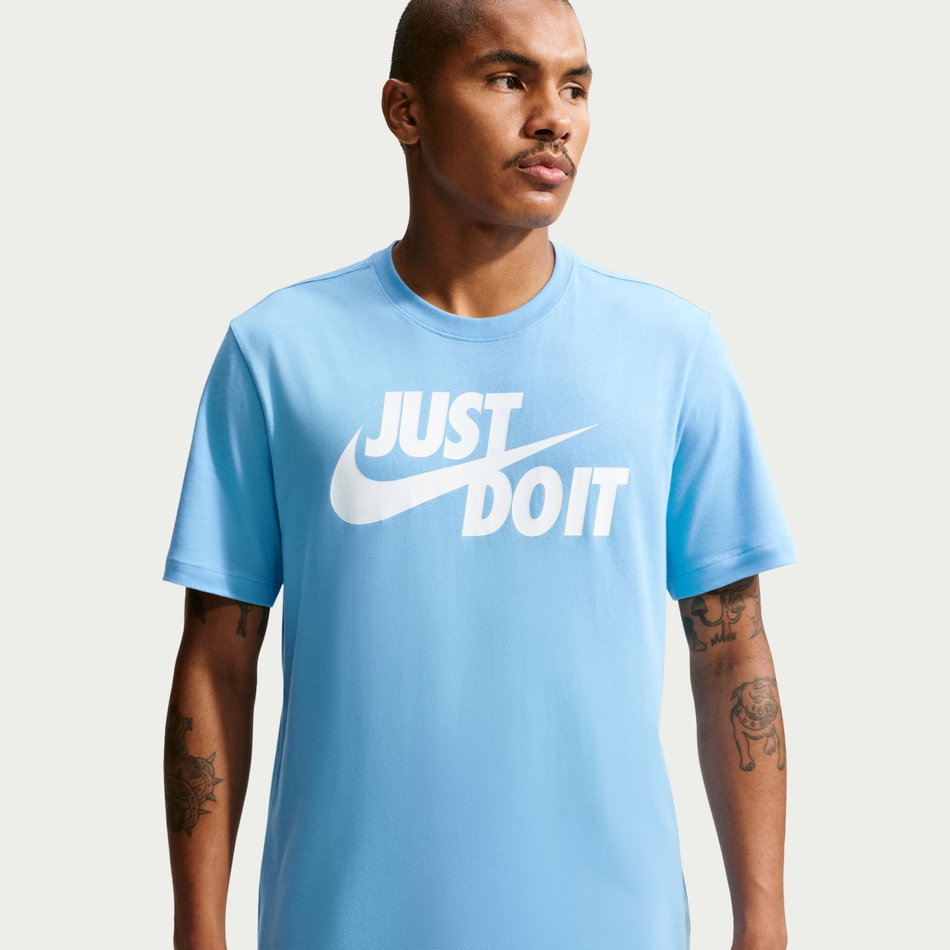 Tee Just Do It Swoosh Erkek Mavi Tişört