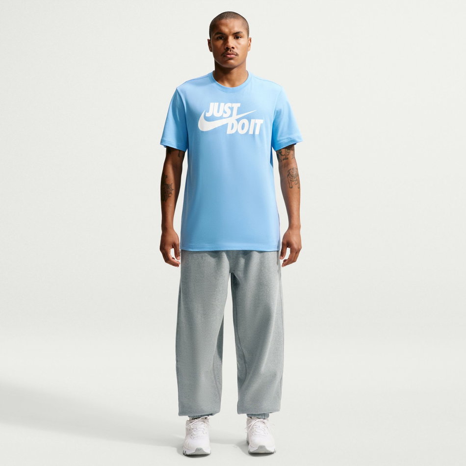 Tee Just Do It Swoosh Erkek Mavi Tişört