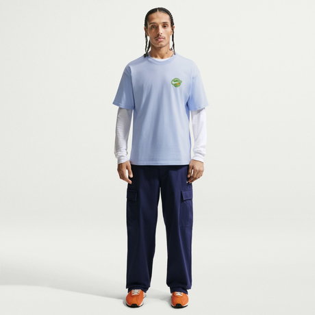 NIKE - Tee Lse Orange Erkek Mavi Tişört (1)