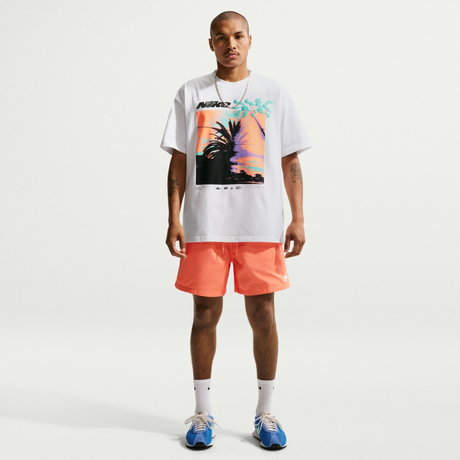 NIKE - Tee Lse Palm Tree Erkek Beyaz Tişört (1)