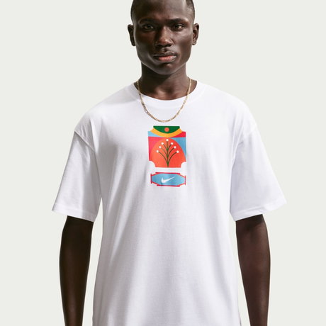 NIKE - Tee Lse Palm Tree Erkek Beyaz Tişört (1)