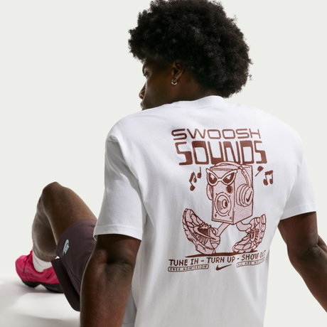 NIKE - Tee Lse Swoosh Sounds Erkek Beyaz Tişört