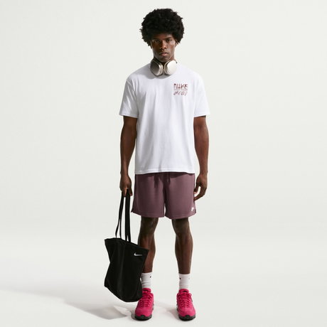 NIKE - Tee Lse Swoosh Sounds Erkek Beyaz Tişört (1)