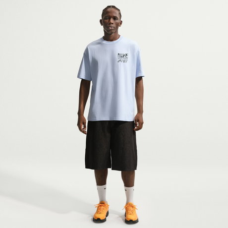 NIKE - Tee Lse Swoosh Sounds Erkek Mavi Tişört (1)
