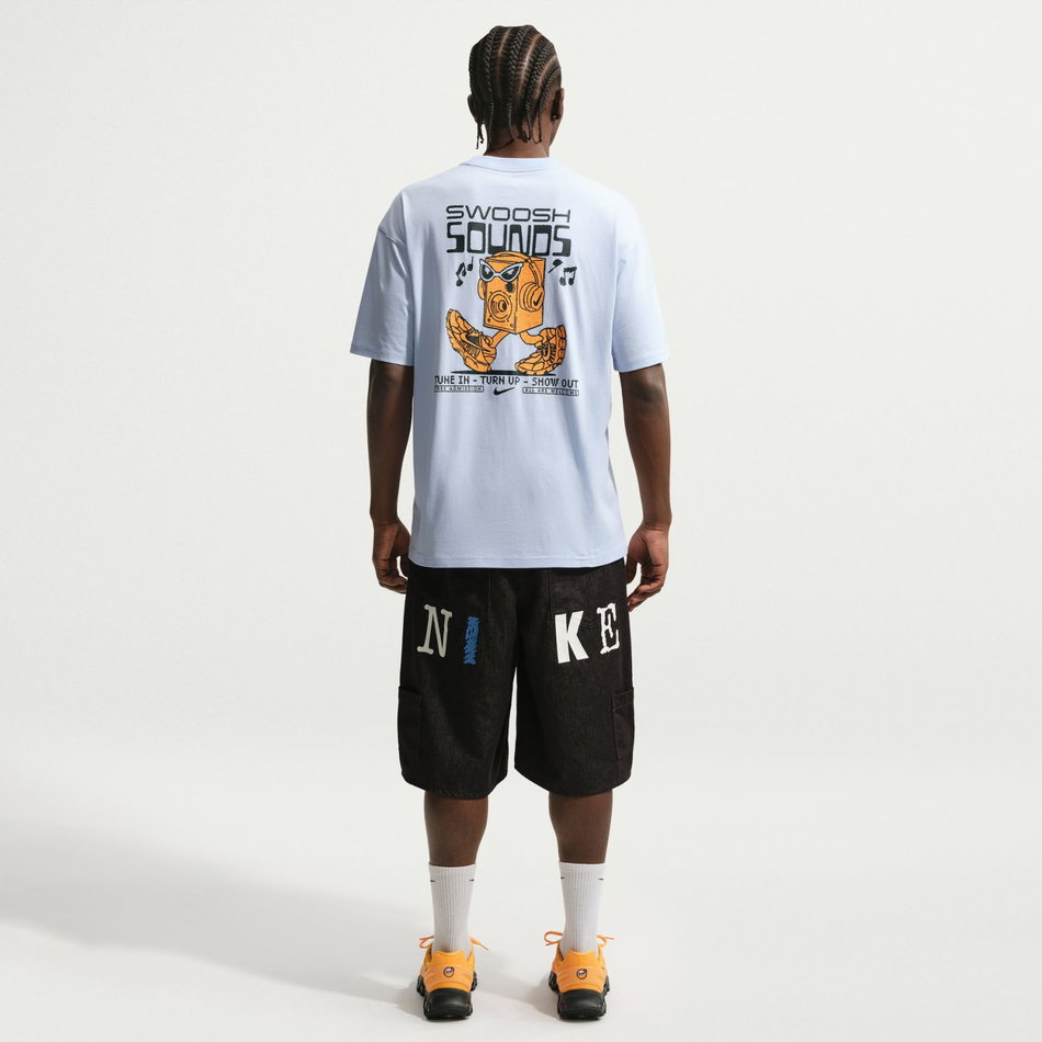 Tee Lse Swoosh Sounds Erkek Mavi Tişört