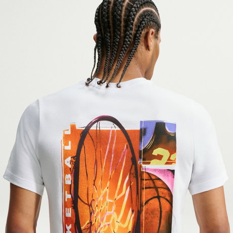 NIKE - Tee Std Asbury Erkek Beyaz Tişört (1)