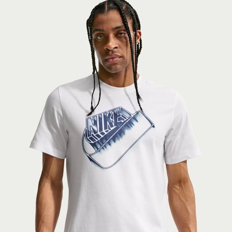 NIKE - Tee Std Blur Futura Erkek Beyaz Tişört