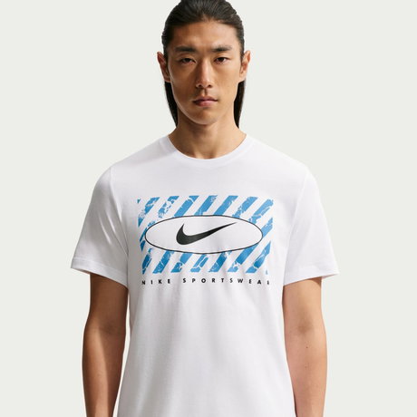 NIKE - Tee Std Club Swoosh Erkek Beyaz Tişört