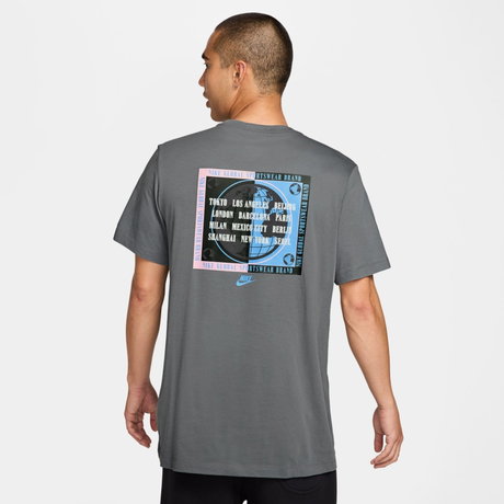NIKE - Tee Std Globe Erkek Gri Tişört