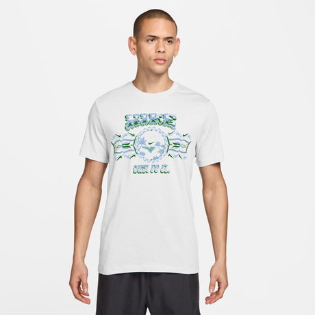 NIKE - Tee Std Palm Tree Jdi Erkek Beyaz Tişört