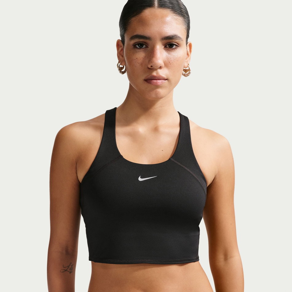 Tempo Dri-FIT Ms Crop Bra Tank Kadın Siyah Sporcu Sütyeni