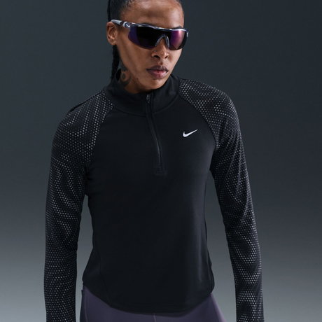 NIKE - Tempo Dri-FIT Flash HZ Kadın Siyah Sweatshirt