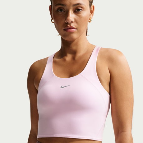 NIKE - Tempo Dri-FIT Ms Crop Bra Tank Kadın Pembe Sporcu Sütyeni