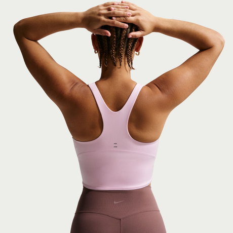 NIKE - Tempo Dri-FIT Ms Crop Bra Tank Kadın Pembe Sporcu Sütyeni (1)