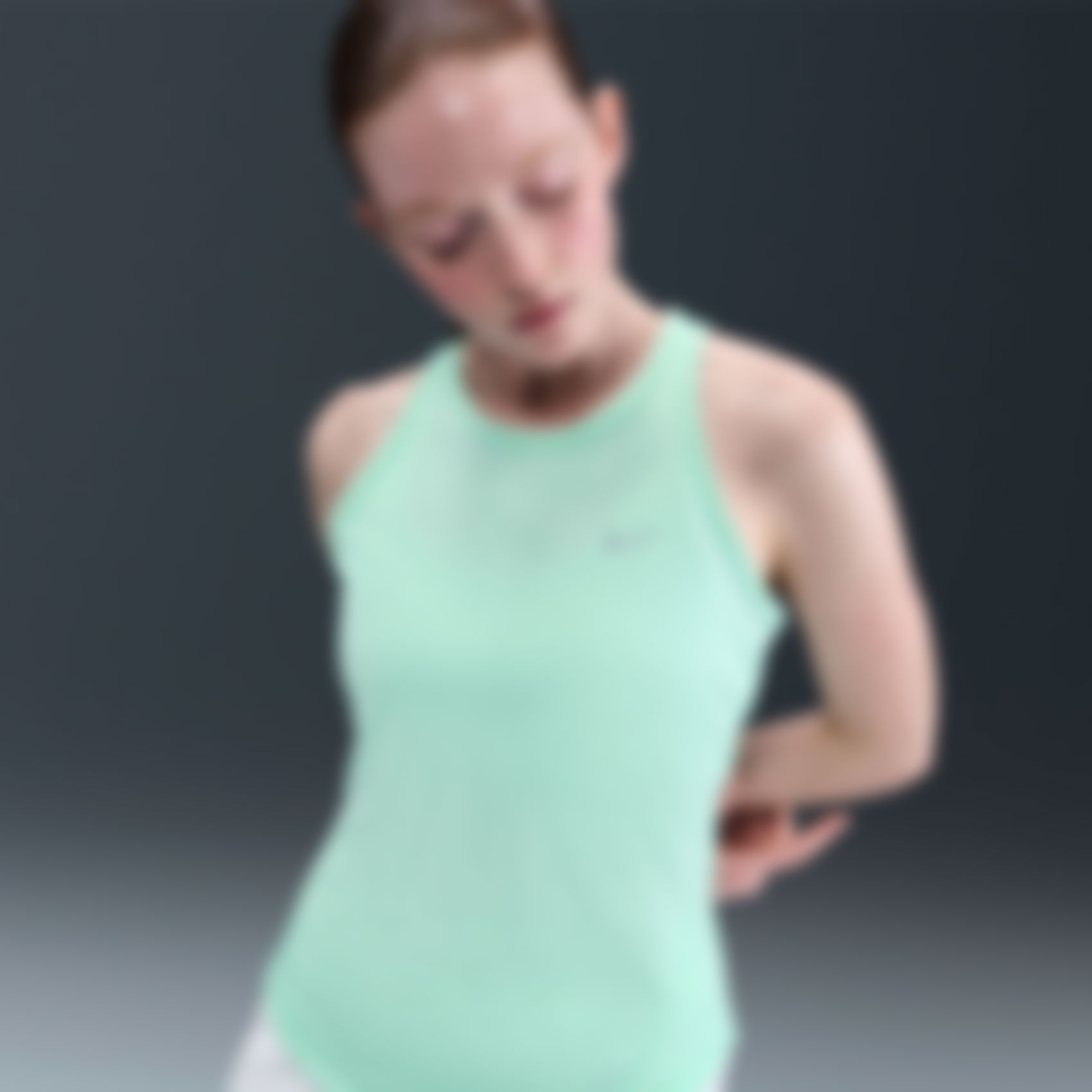 NIKE - Tempo Dri-FIT Tank Kadın Yeşil Atlet