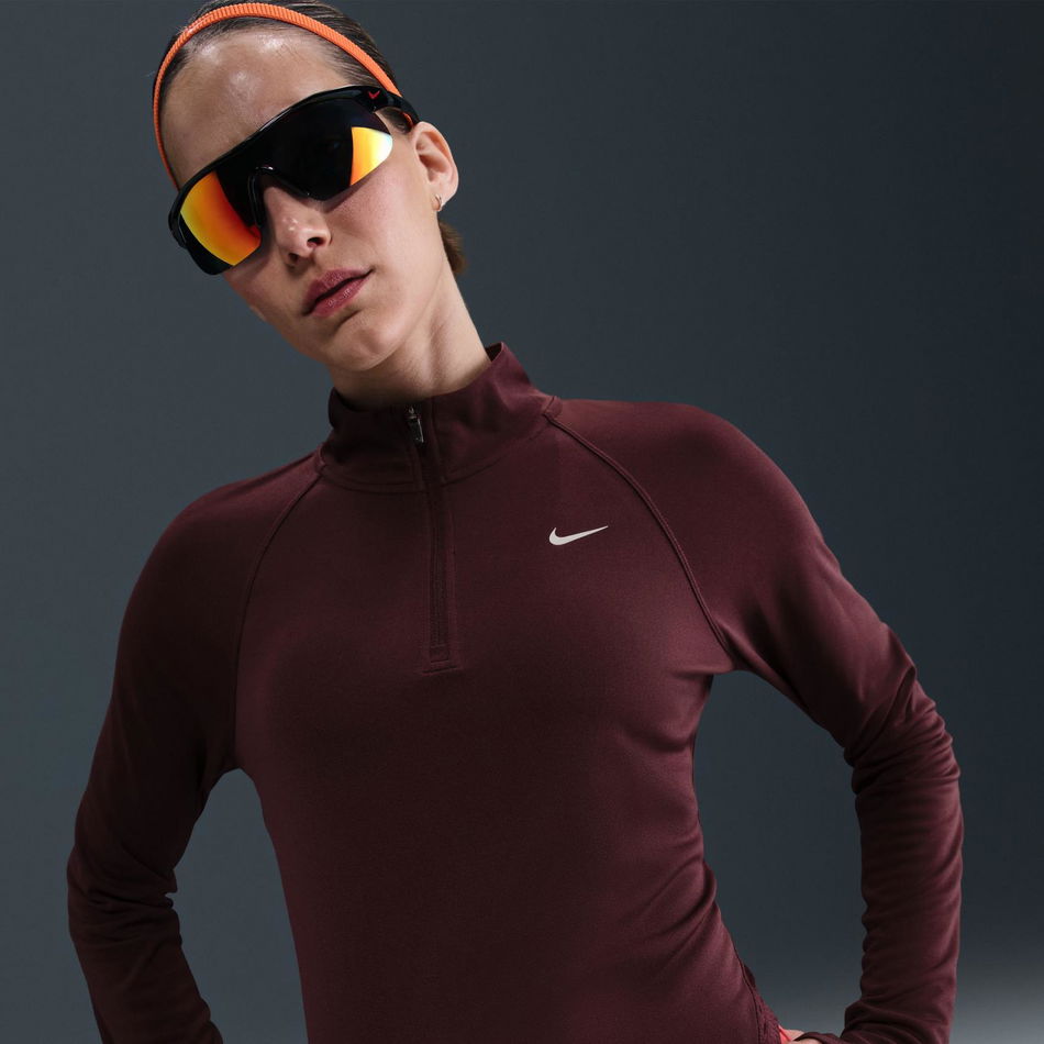 Tempo NVLT Dri-FIT HZ TP Kadın Bordo Sweatshirt