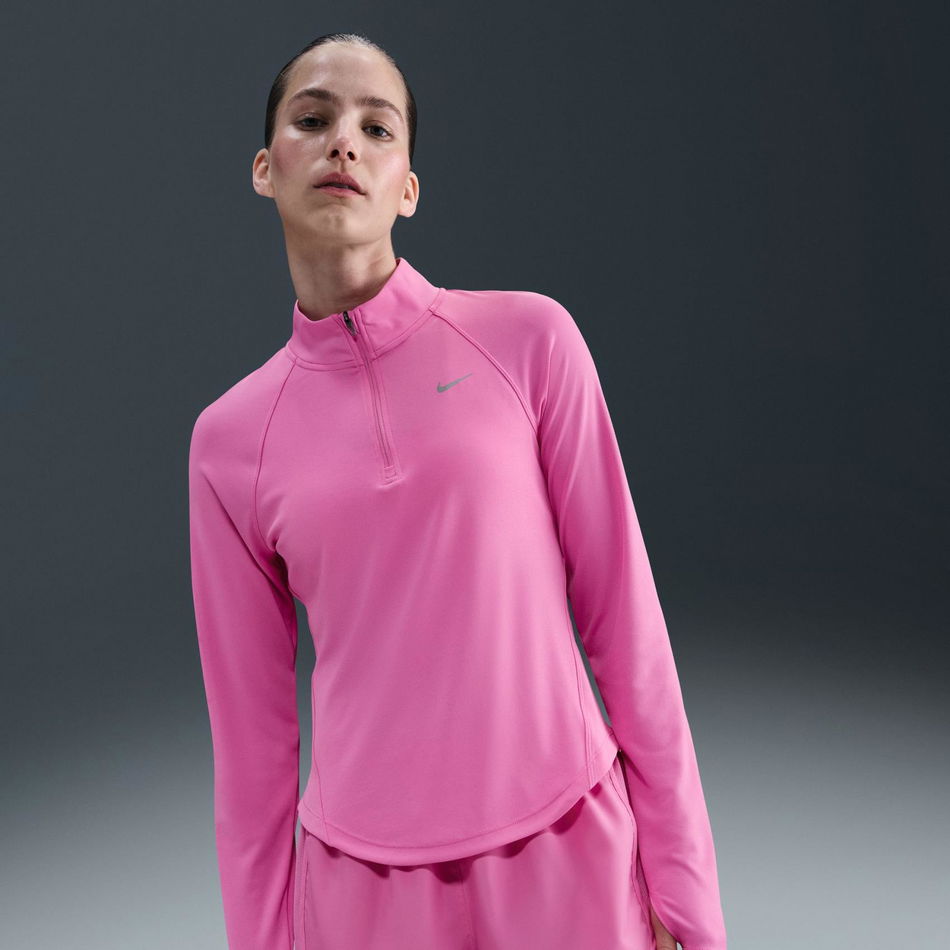 Tempo Swoosh HBR Dri-FIT HZ Top Kadın Pembe Sweatshirt