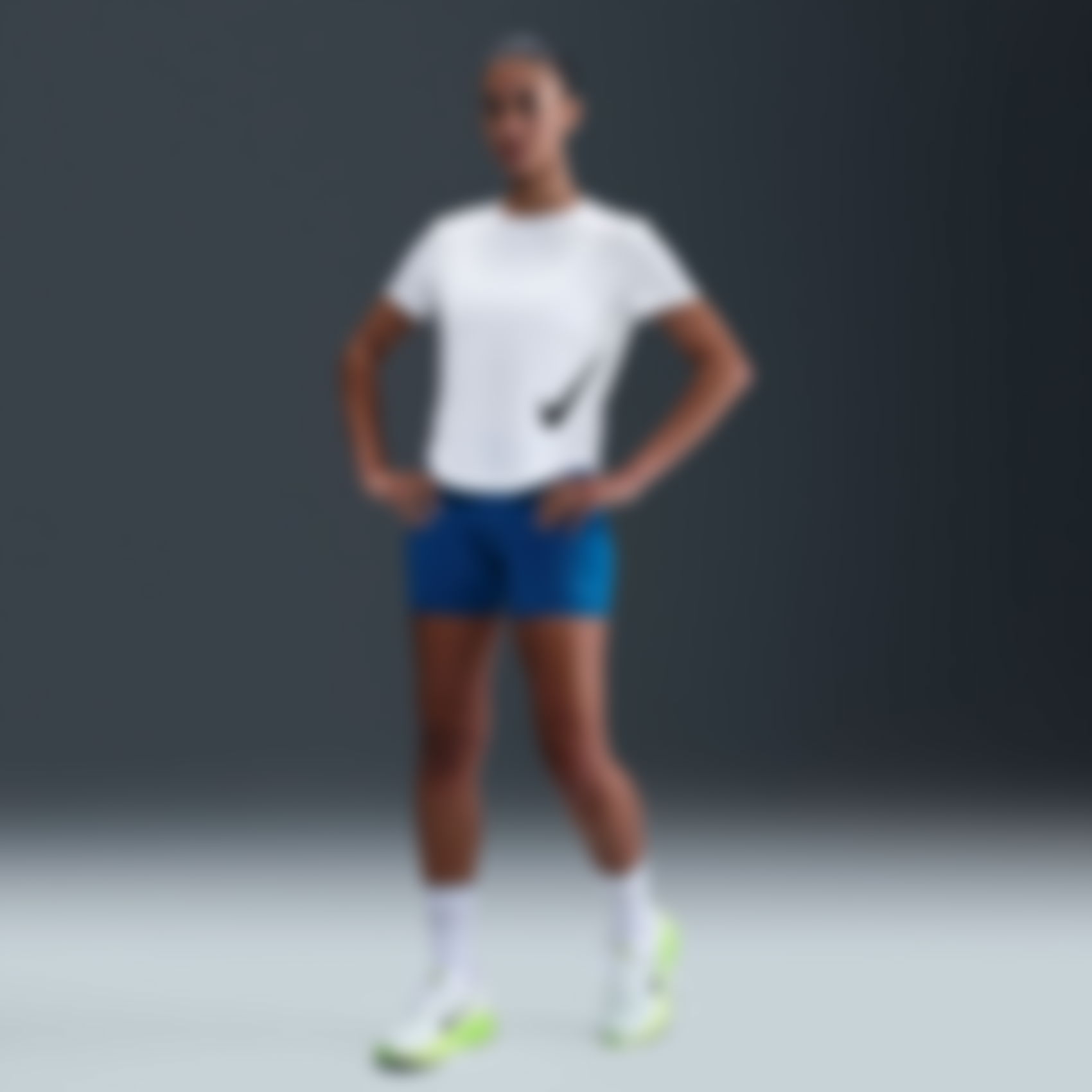 NIKE - Tempo Swoosh HBR Dri-FIT SS Top Kadın Tişört