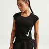 NIKE - Tempo Swoosh Run Dri-FIT Ss Kadın Siyah Tişört (1)