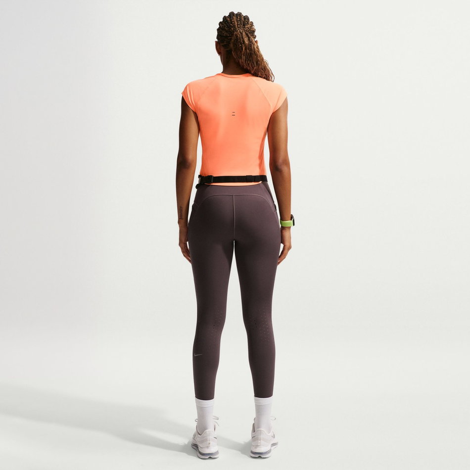 Tempo Swoosh Run Dri-FIT Ss Kadın Turuncu Tişört