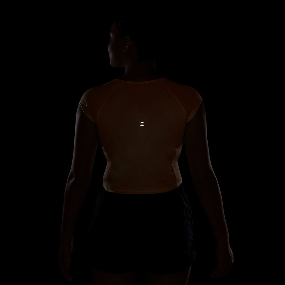 Tempo Swoosh Run Dri-FIT Ss Kadın Turuncu Tişört
