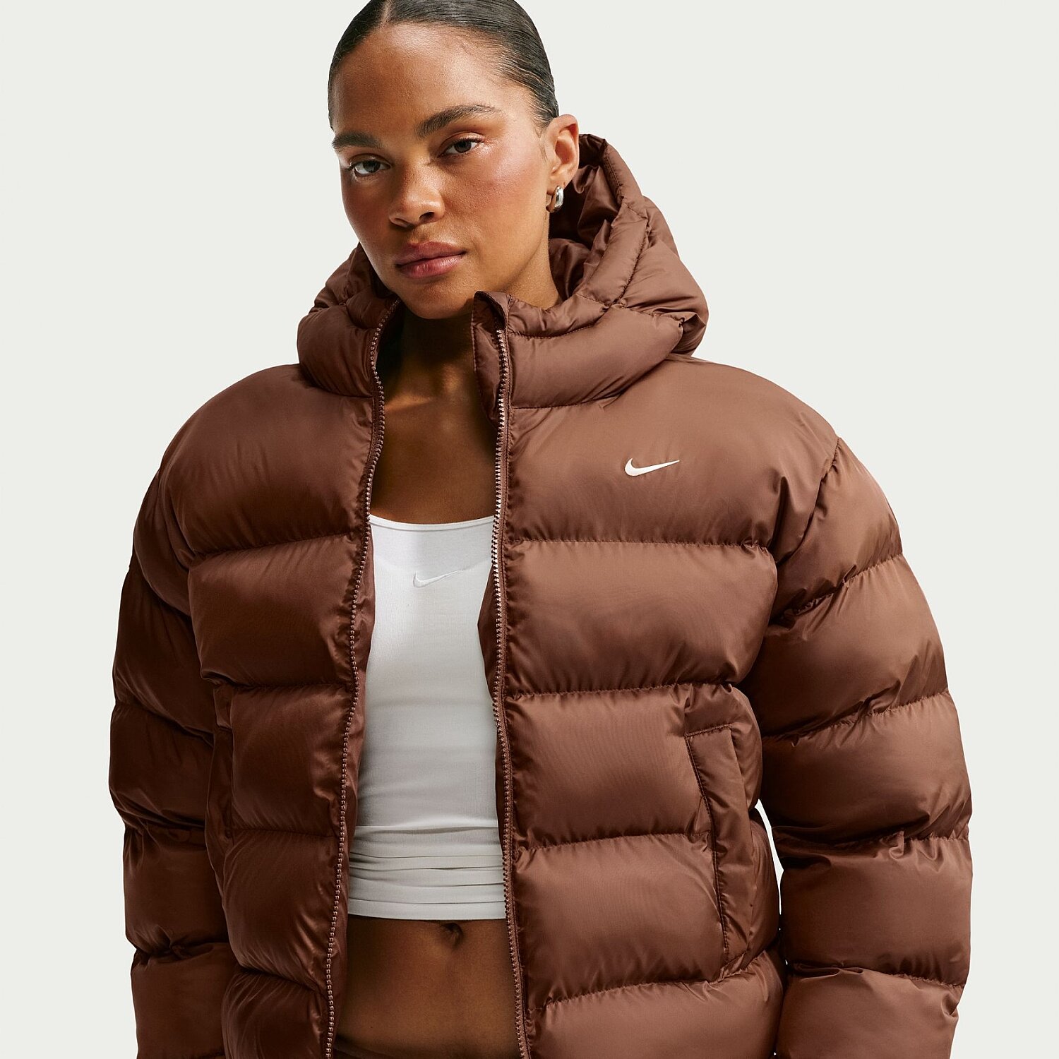 Женская куртка Nike Therma-FIT Classic Kahverengi