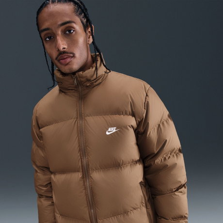 NIKE - Therma-FIT Club Puffer Jacket Erkek Kahverengi Mont (1)