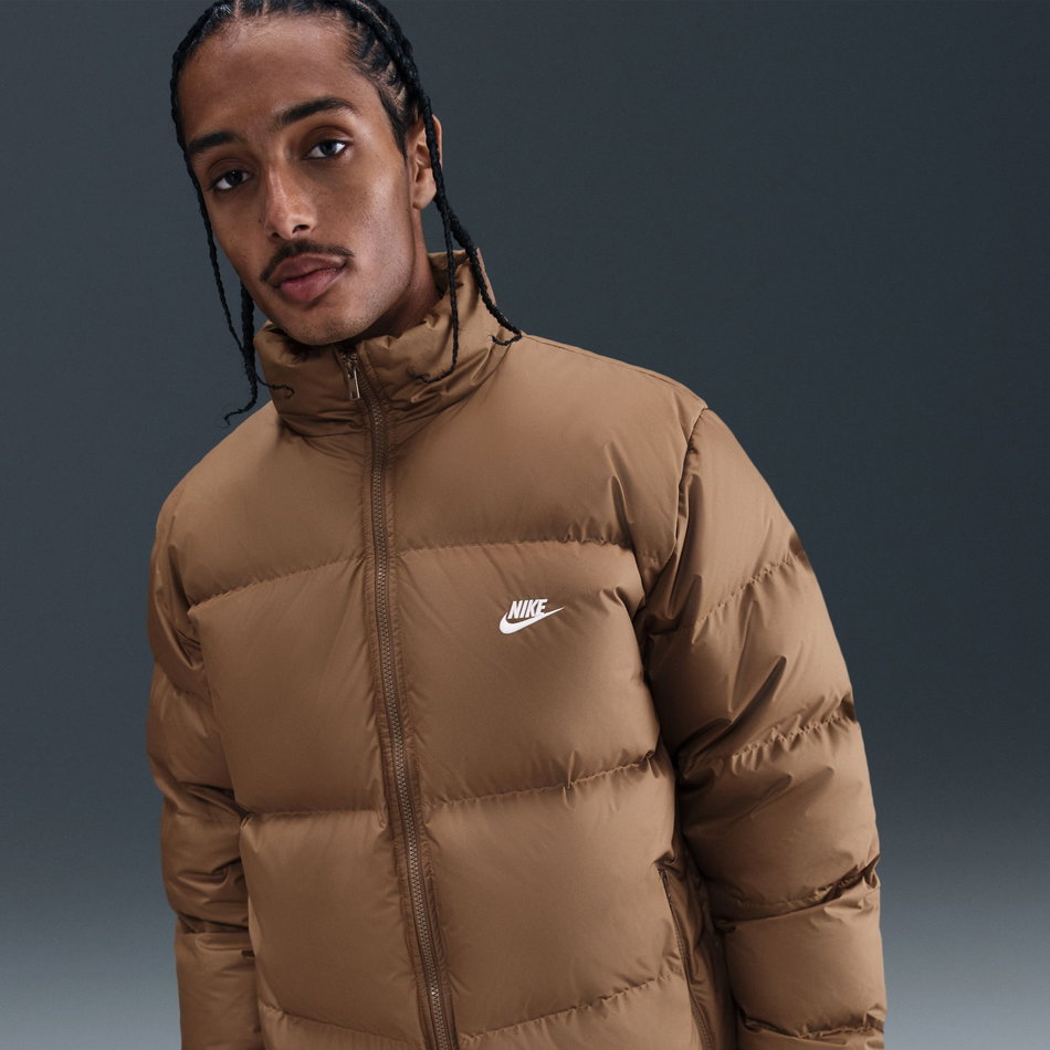 Therma-FIT Club Puffer Jacket Erkek Kahverengi Mont