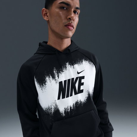 NIKE - Therma-FIT Fleece Po Hoodie Erkek Siyah Sweatshirt (1)