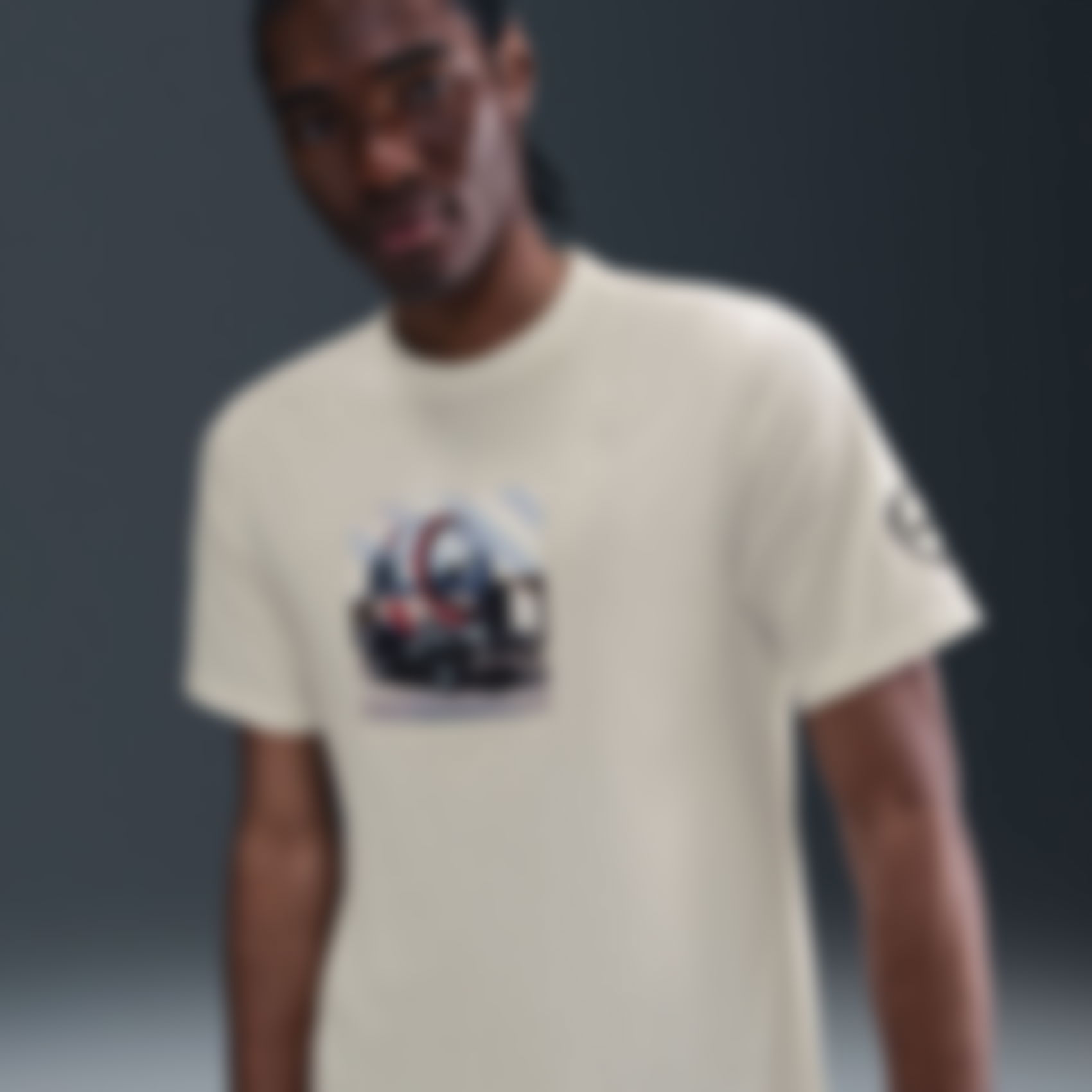 NIKE - Total 90 Tee Erkek Bej Tişört