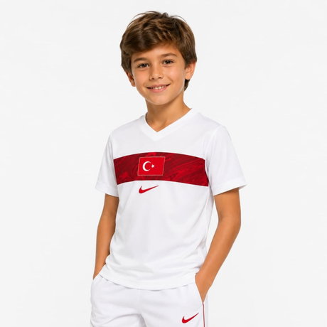 NIKE - Türkiye Milli Takımı 2026 Deplasman Çocuk Beyaz Forma
